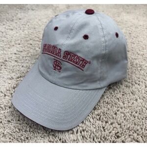 Florida State Seminoles Hat Adjustable Gray Colosseum Spellout Arched Logo Cap